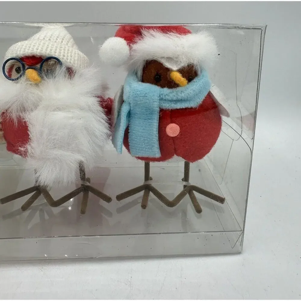 2023 Featherly Friends Target Christmas 3pc Fabric Bird Figurine Wondershop READ